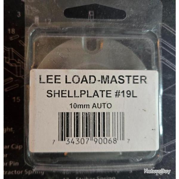 Shell Plate LEE LOAD MASTER No 19L pour 10 MM AUTO.