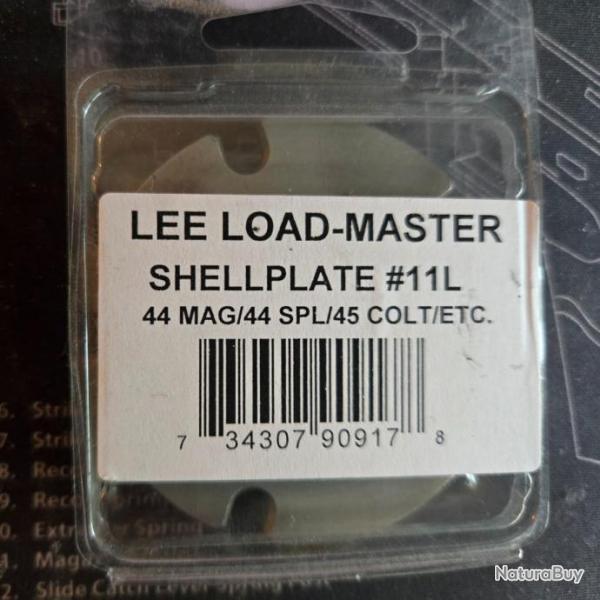 Lee Load Master Shell Plate  11L  pour 44MAG 44 SPECIAL  45 COLT ETC