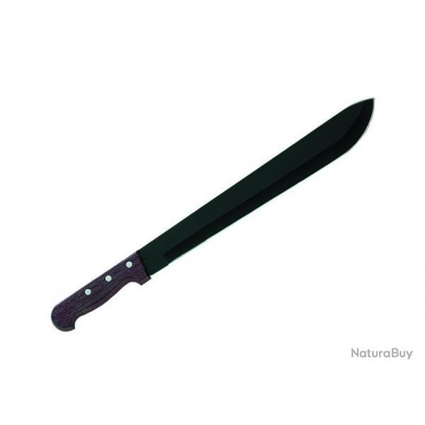 BEL1444 MACHETTE HERBERTZ LAME NOIRE 36CM ACIER  MANCHE PACCA + ETUI NEUF