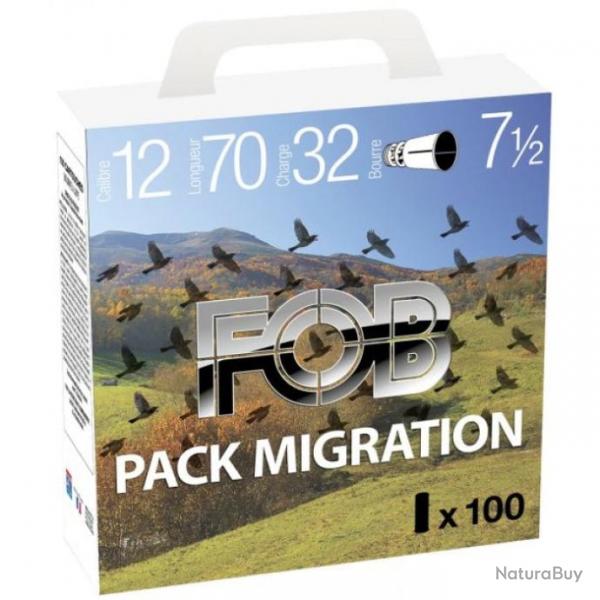 Pack 100 Cartouches FOB Migration - Cal.12/70 - 32 g / 9 / Par 1