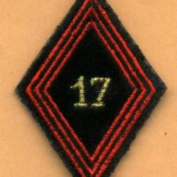 Ecusson velours 17° RGP - 17° Régiment du Génie Parachutiste