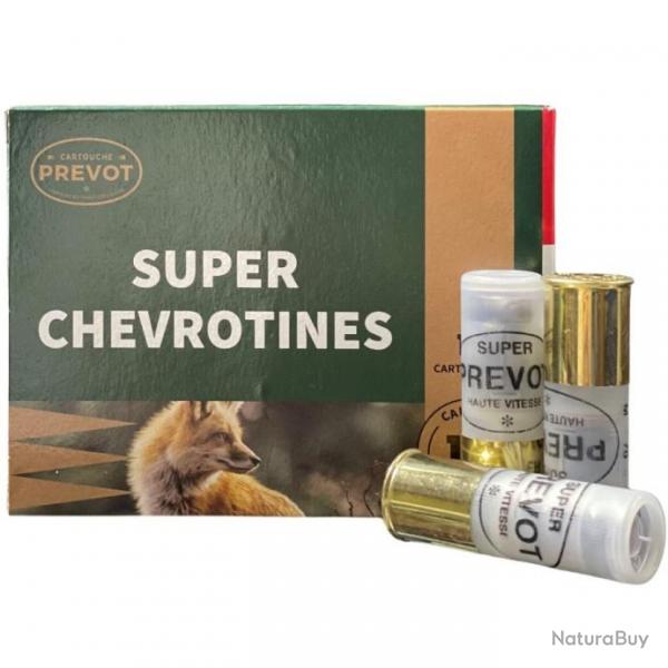 Munitions super chevrotine PREVOT cal.12/70 Magnum 12g par 10