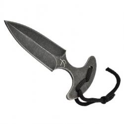 BEL1465 COUTEAU DE COU FRED PERRIN PUSH DAGGER ACIER BLACKWASH LAME 6CM NEUF