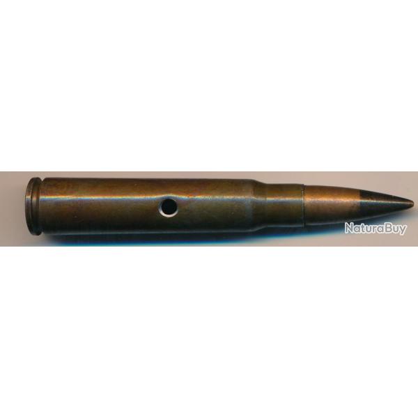 CARTOUCHE 7,92 x 57 MAUSER ww2 SmK l'spur  ACIER Laqu  CODE hlb St / 2 44 /Pointe noire joint rouge