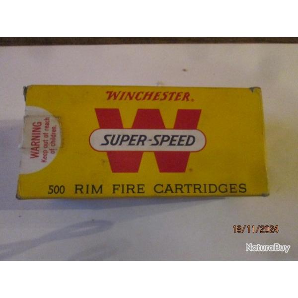 500 Cartouches (balles) WINCHESTER  Super Speed Cal 22lr