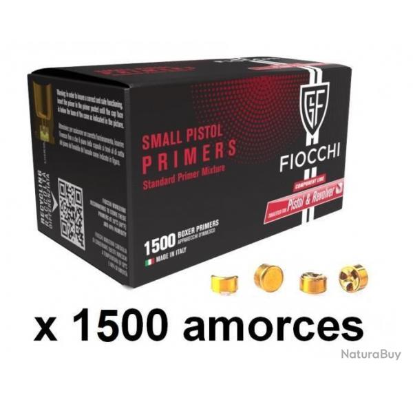 Promotion jusqu'au 30/04/2025 Amorces Fiocchi Small Pistol / 1500