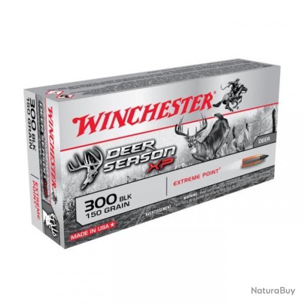 Munitions lot de 80 (4X20) 300 BLACKOUT AAC WINCHESTER Extreme Point 150gr, haute performance.