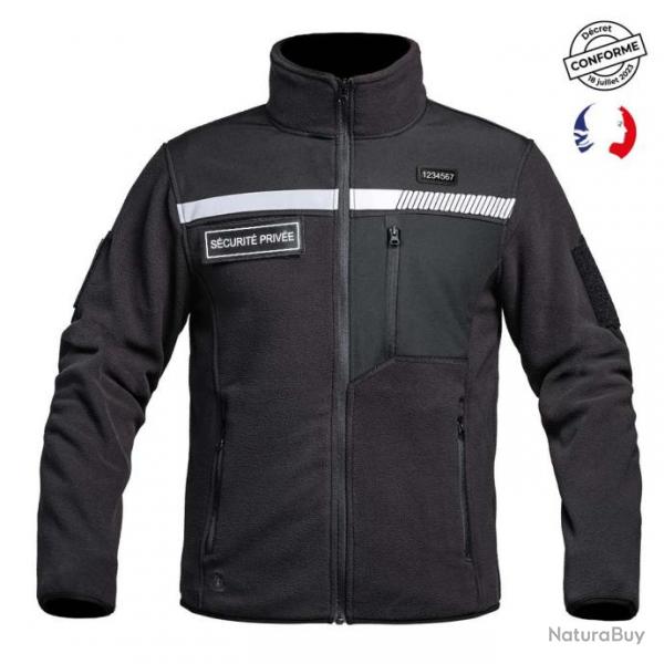 Veste Polaire SCU-ONE HV-TAPE Scurit Prive noir Noir 2XL