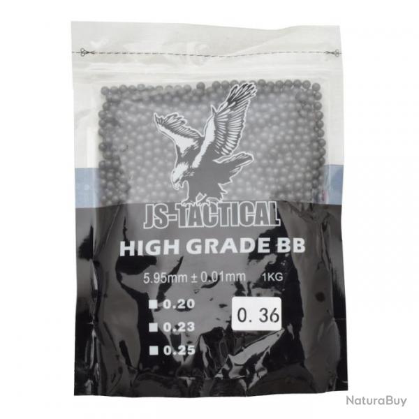 Sachet de 1 Kg de Billes Noires (JS Tactical) 0.36