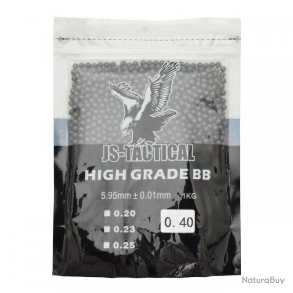 Sachet de 1 Kg de Billes Noires (JS Tactical) 0.40