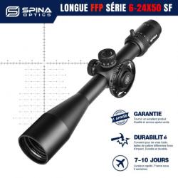 SPINA OPTICS  HD 6-24x50 SF ONLY SCOPE paiement 3 ou 4 fois LIVRAISON GRATUITE