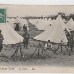 CPA Guerre Camp d'Auvours - les tentes