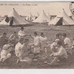 CPA Guerre  51 - Camp de CHALONS (Marne) - 22. La Soupe