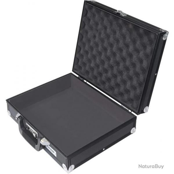 Valise pour Appareil Photo, Malette a Pistolet en Aluminium avec Mousse  Prdcoupe 36,5x29x12cm