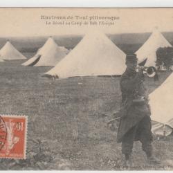 CPA Guerre  Camp  environs de Toul - le réveil au Camp de Bois L'Evêque