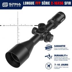 SPINA OPTICS HD 2-16x56 SFIR 20mmdual QD paiement 3 ou 4 fois LIVRAISON GRATUITE