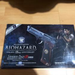 Samurai Edge Chris Redfield M92F Beretta Tokyo Marui 15eme Anniversaire + Bouteille de Gaz