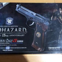 Samurai Edge Chris Redfield M92F Beretta Tokyo Marui 15eme Anniversaire + Bouteille de Gaz