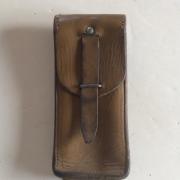 Étui En Cuir Pour Fusil De Chasse Démonté – France, Années 1920, Cuir Marron