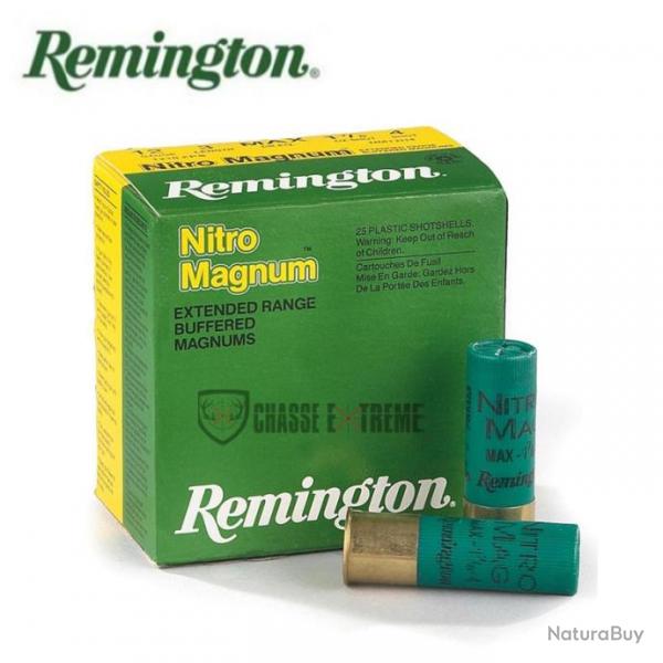 25 Munitions REMINGTON Nitro Magnum Cal 12/70 42.5Gr PB 2