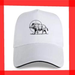 Casquette Sanglier Blanche