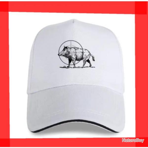 Casquette Sanglier Blanche