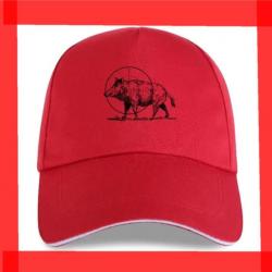 Casquette Sanglier Rouge