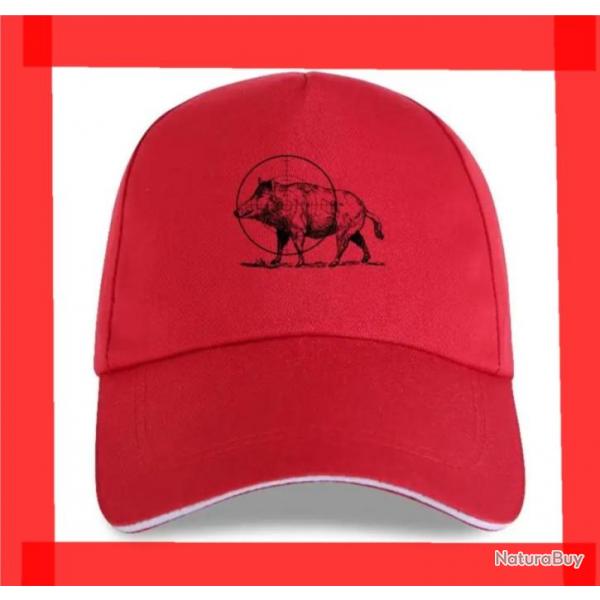 Casquette Sanglier Rouge