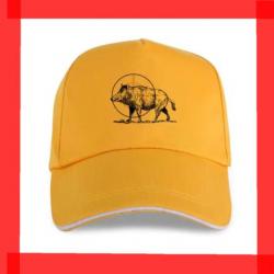 Casquette Sanglier Jaune