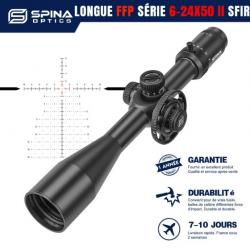 LONGUE FPP SERIE  HD 6-24x50SFIR- FFP with 11mm high- paiement 3 ou 4 fois LIVRAISON GRATUITE