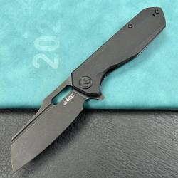 Couteau Kubey Atlas Black Manche G10 Lame Acier 14C28N Black Ikbs LinerLock Clip KUB328G