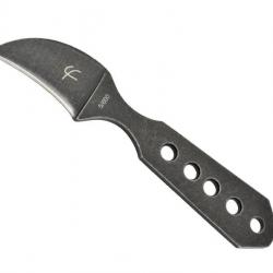 BEL1468 COUTEAU DE COU FRED PERRIN "LE FRUIT KNIFE" TOUT ACIER BLACKWASH LAME 4CM NEUF