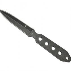 BEL1469 DAGUE DE COU FRED PERRIN "LA DAGUE" TOUT ACIER BLACKWASH LAME DOUBLE TRANCHANT 9.5CM NEUF