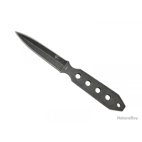 BEL1469 DAGUE DE COU FRED PERRIN "LA DAGUE" TOUT ACIER BLACKWASH LAME DOUBLE TRANCHANT 9.5CM NEUF