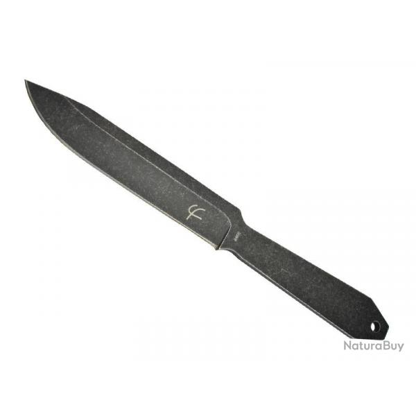 BEL1470 COUTEAU DE LANCER FRED PERRIN "LE LANCER KNIFE" TOUT ACIER BLACKWASH LAME 14.5CM + ETUI NEUF