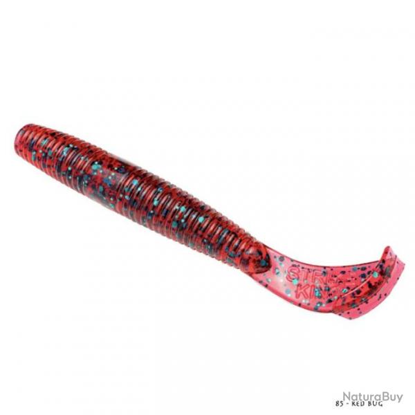 Leurre Souple Strike King Rage Ned Cut-R Worm 7,5cm 85 - Red Bug