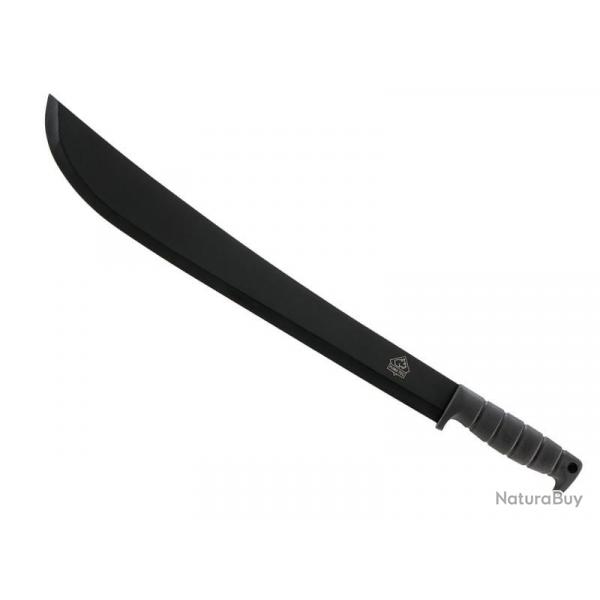 BEL1474 MACHETTE PUMA TEC LAME NOIRE 44CM ACIER 420 MANCHE GOMME NOIRE + ETUI NEUF