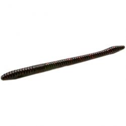 Leurre Souple Zoom Baits Finesse Worm 4,5" - 11,4cm 11,4cm par 20 001 - Black & Red