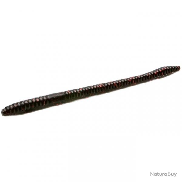 Leurre Souple Zoom Baits Finesse Worm 4,5" - 11,4cm 11,4cm par 20 001 - Black & Red