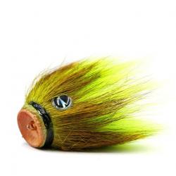 Tête Plombée VMC Baby Mustache Shallow 14g 14g Chartreuse