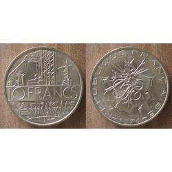 France 10 Francs 1976 NEUVE  Industrie Electrique Piece Mathieu Franc Frs Frc Frcs