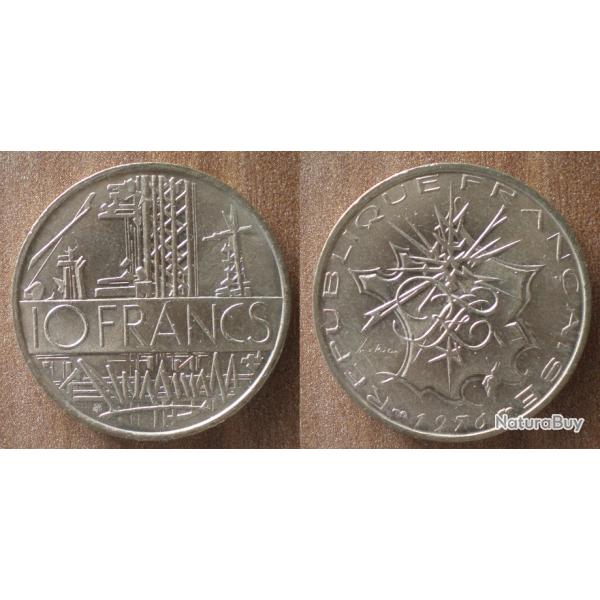 France 10 Francs 1976 NEUVE  Industrie Electrique Piece Mathieu Franc Frs Frc Frcs