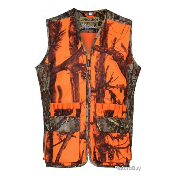 Gilet de chasse Percussion Palombe - GhostCamo B&B - 2XL