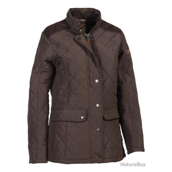 Veste matelasse Femme Percussion Edimbourg - Marron fonc - XS