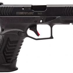 DERYA PISTOLET DY9 CAL 9X19 NOIR AVEC OPTIC READY, CHARGEURS 2x15 et 4 GRIPS