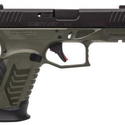 DERYA PISTOLET DY9 CAL 9X19 NOIR/VERT AVEC OPTIC READY,CHARGEURS 2x15 & 4 GRIPS