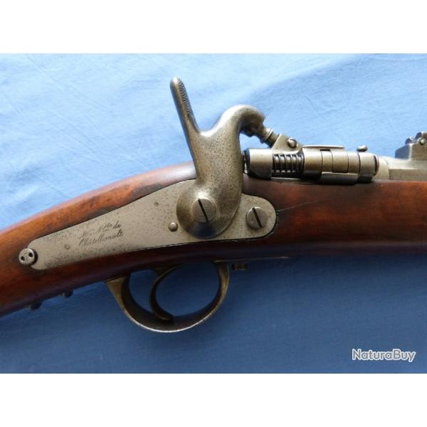 Carabine de Chasseurs Mle 1867  tabatire avec systme de scurit