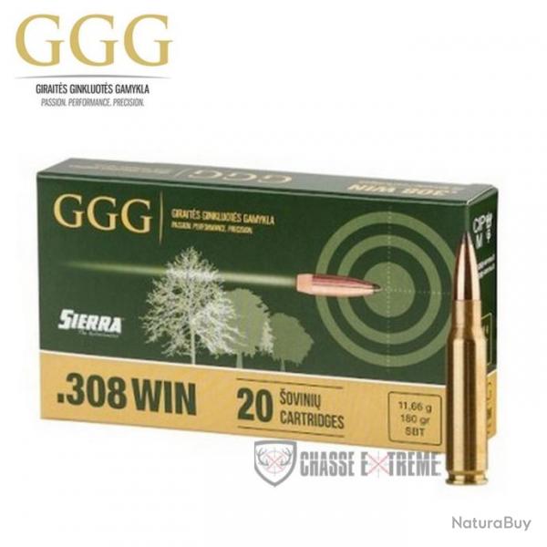 20 Munitions GGG Gameking Cal 308 Win 180Gr SBT