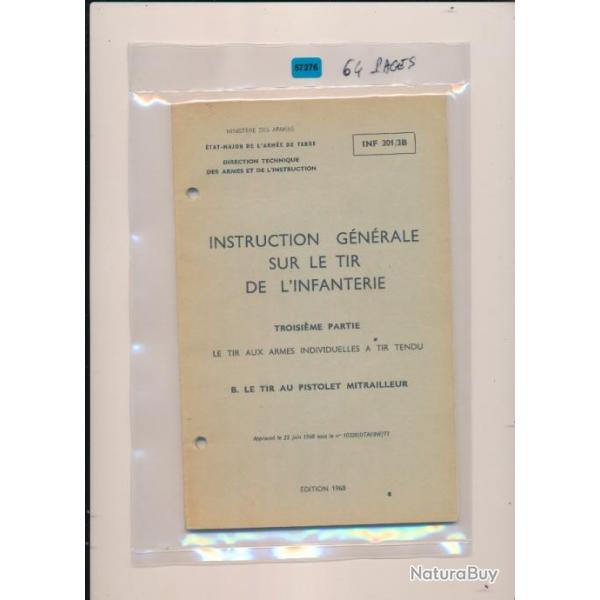 Manuel instruction Instruction sur le tir au pistolet mitrailleur