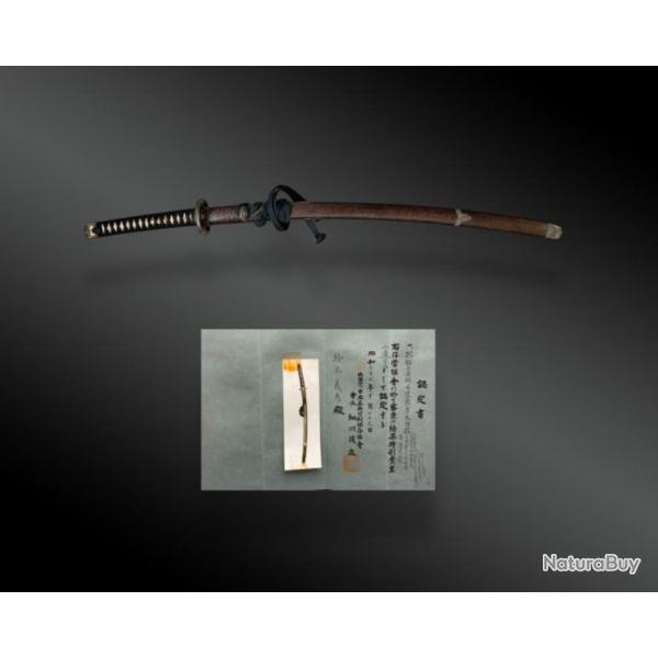 Koshirae, Monture Pour Katana Avec Certificat Japon, Priode Dbut De L're Meiji. XIXme